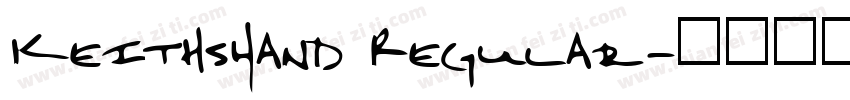 KeithsHand Regular字体转换
